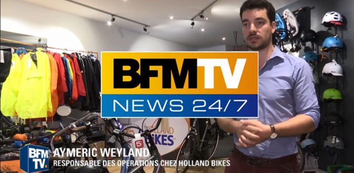 BFM TV : Holland Bikes, pour la piétionisation des voies sur berges à Paris