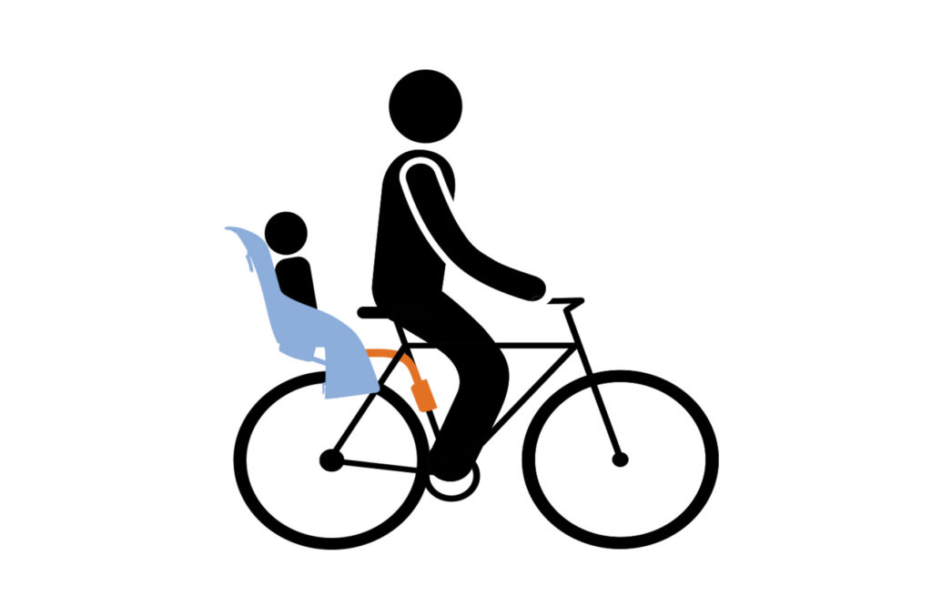 Adaptateur siège vélo enfant avant POLISPORT pour potence Ahead